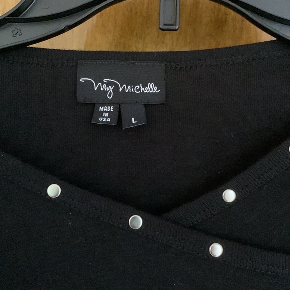 My Michelle Black knit top - Picture 2 of 8